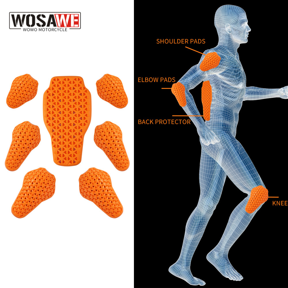 Motorcycle Gear Cycle - Wosawe motocicleta jaqueta forro protetores almofada