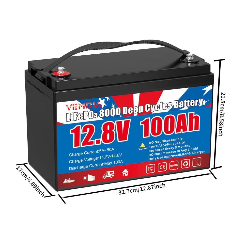 Bateria LiFePO4 12.8V 100Ah co - Motorcycle Gear Cycle avaliação e preço