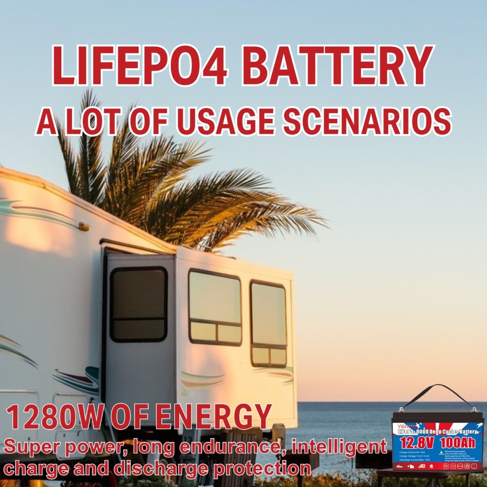 Bateria LiFePO4 12.8V 100Ah co - Motorcycle Gear Cycle avaliação e preço