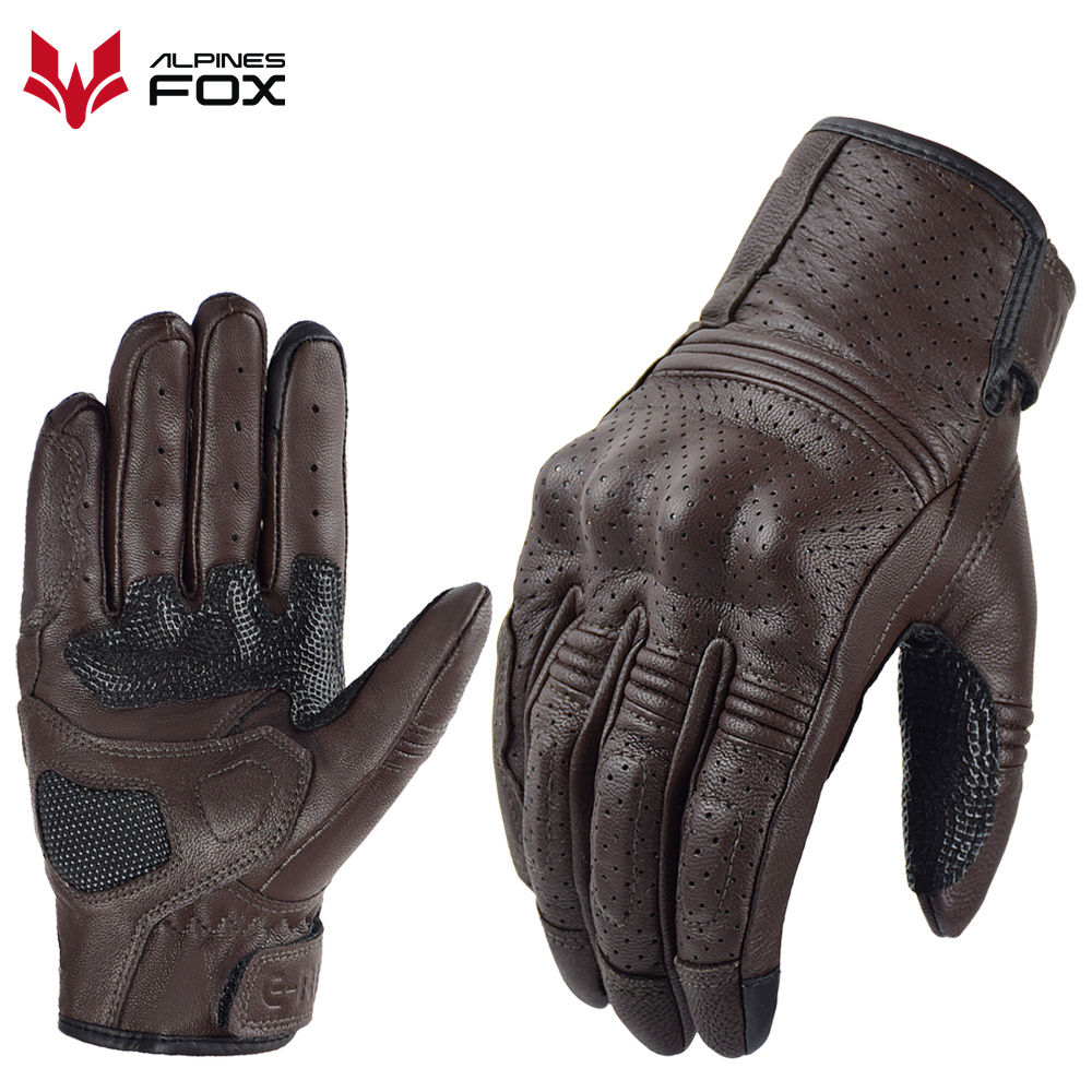 Retro motocicleta luvas de cou - Motorcycle Gear Fox avaliação e preço