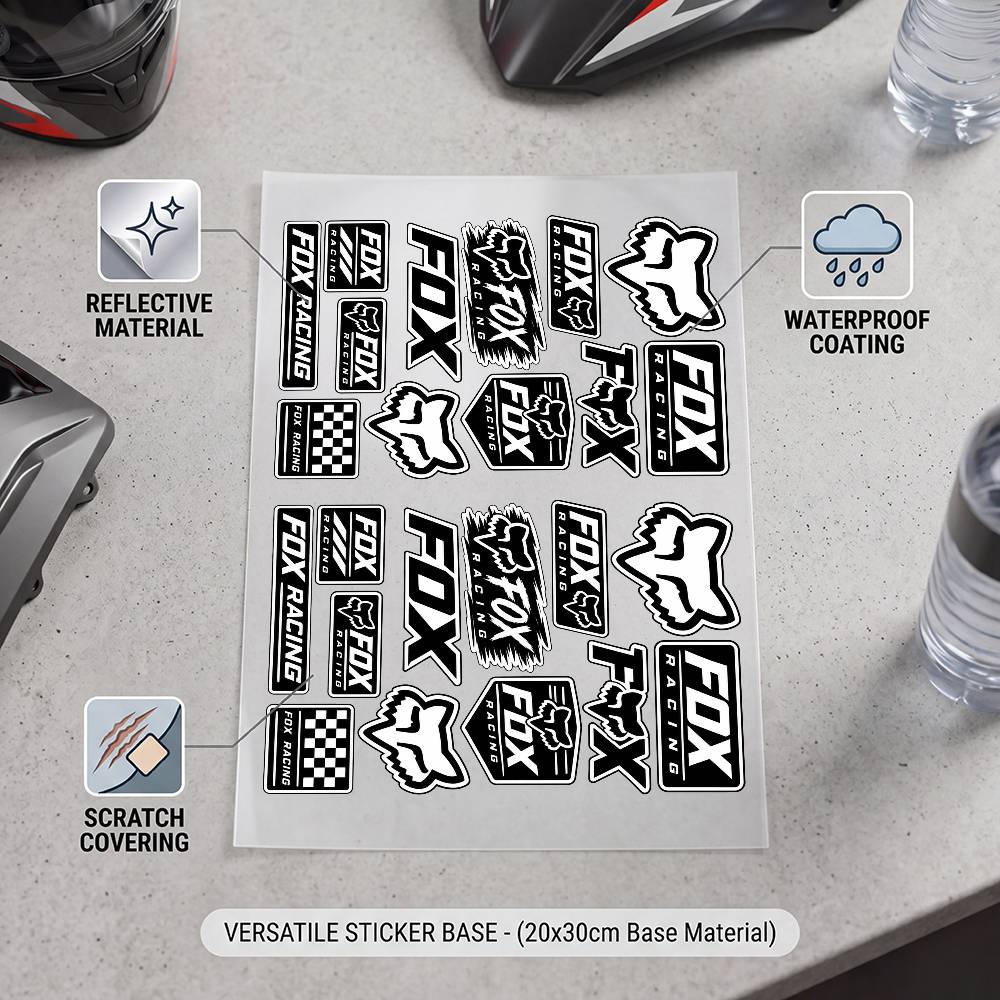 Adesivo Refletivo Impermeável  - Motorcycle Gear Fox avaliação e preço