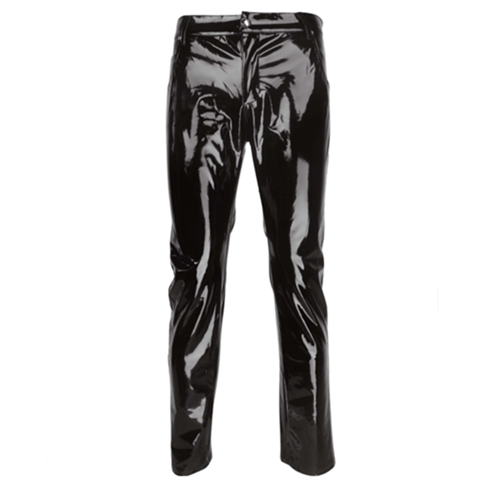 Calças de látex de pvc brilhan - Motorcycle Gear Mens avaliação e preço