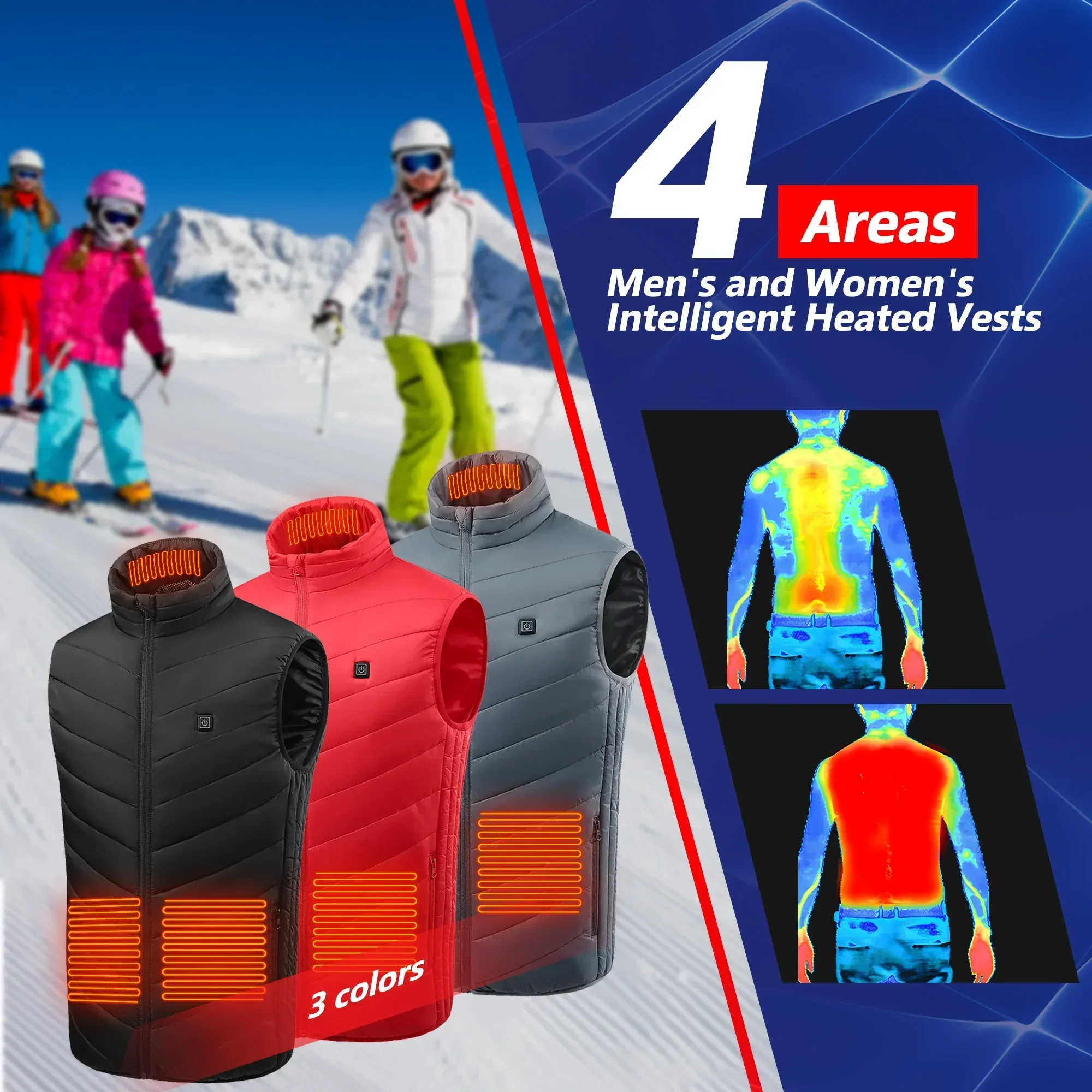 21 colete aquecido jaquetas aq - Motorcycle Gear Vest avaliação e preço