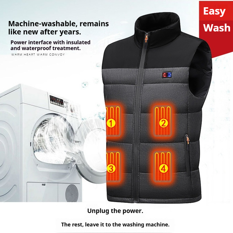 Colete aquecido unissex, roupa - Motorcycle Gear Vest avaliação e preço