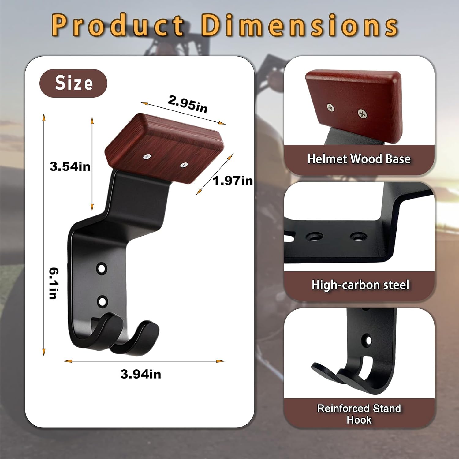 Suporte de Capacete para Motoc - Motorcycle Gear Hanger avaliação e preço
